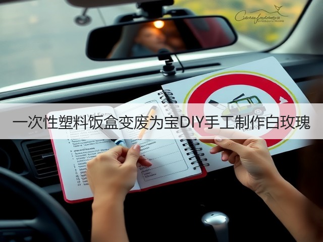 一次性塑料饭盒变废为宝DIY手工制作白玫瑰(图1)