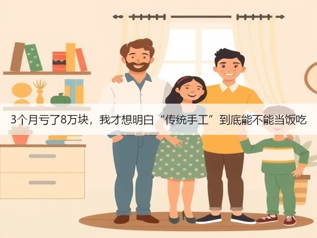 3个月亏了8万块，我才想明白“传统手工”到底能不能当饭吃(图1)
