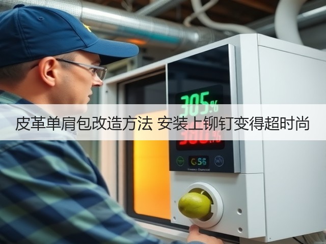 皮革单肩包改造方法 安装上铆钉变得超时尚(图2)