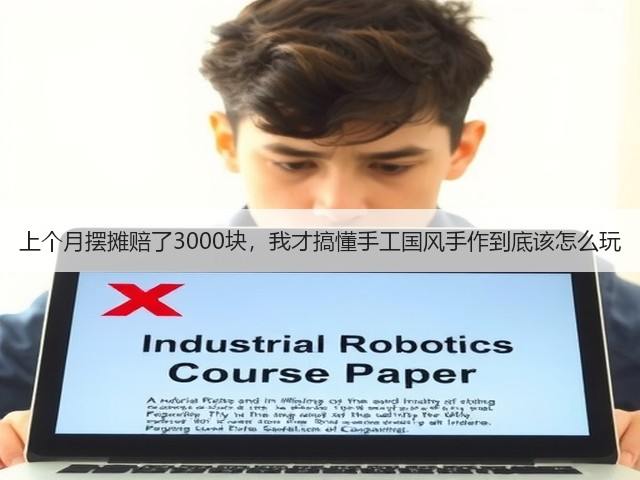 上个月摆摊赔了3000块，我才搞懂手工国风手作到底该怎么玩(图1)