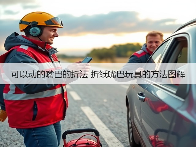 可以动的嘴巴的折法 折纸嘴巴玩具的方法图解(图1)