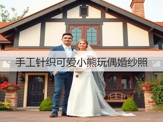 手工针织可爱小熊玩偶婚纱照(图2) 手工针织可爱小熊玩偶婚纱照(图2)