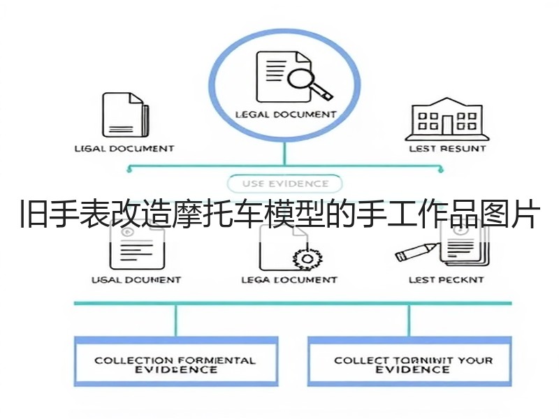旧手表改造摩托车模型的手工作品图片 - 诺云双维造物网