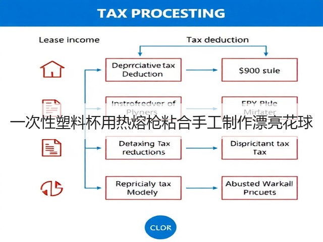 一次性塑料杯用热熔枪粘合手工制作漂亮花球(图3)