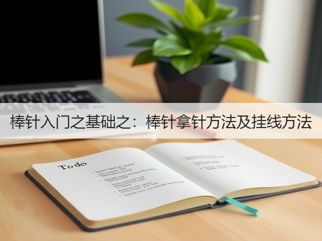 棒针入门之基础之：棒针拿针方法及挂线方法(图3)
