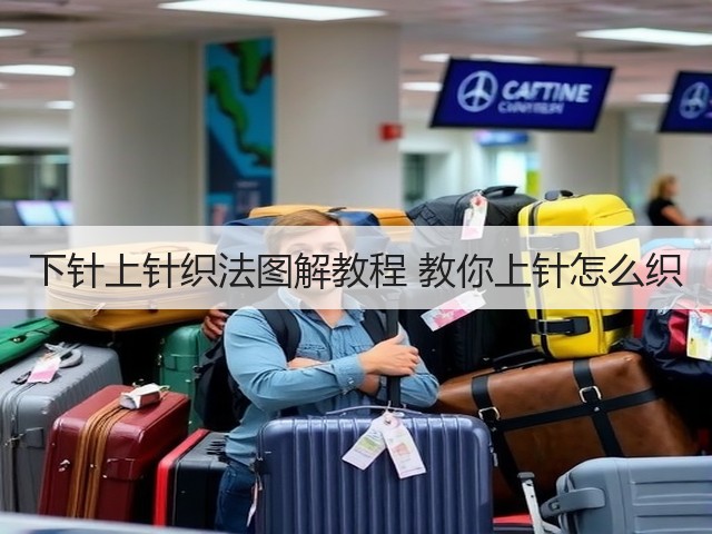下针上针织法图解教程 教你上针怎么织(图1)