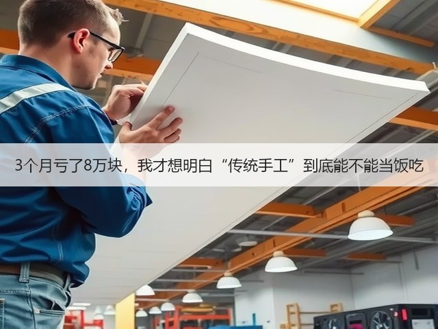 3个月亏了8万块，我才想明白“传统手工”到底能不能当饭吃(图1)