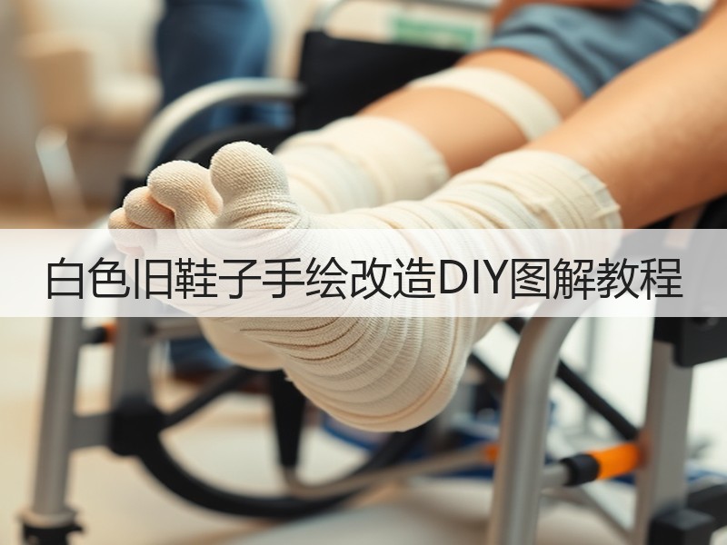 白色旧鞋子手绘改造DIY图解教程 - 诺云双维造物网
