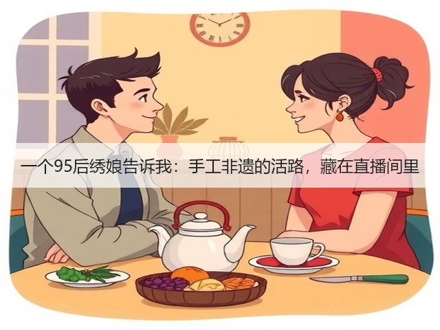 一个95后绣娘告诉我：手工非遗的活路，藏在直播间里(图1)