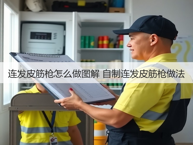 连发皮筋枪怎么做图解 自制连发皮筋枪做法 - 诺云双维造物网
