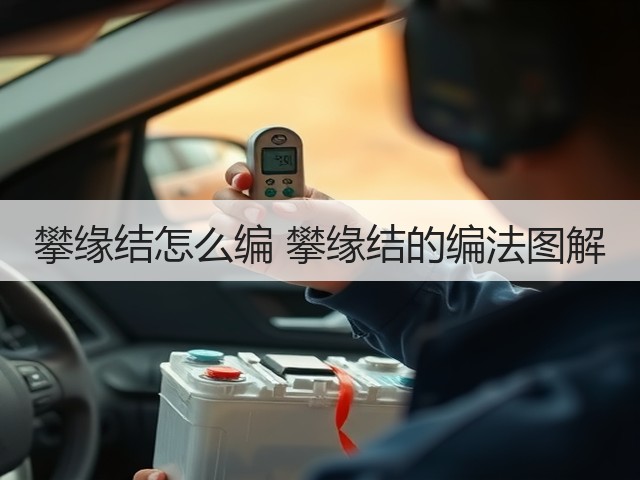 攀缘结怎么编 攀缘结的编法图解(图1)