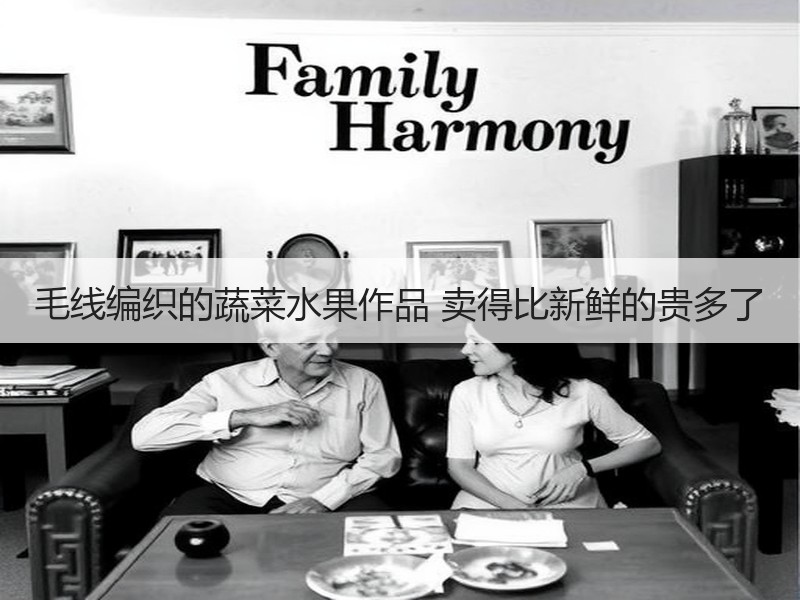 毛线编织的蔬菜水果作品 卖得比新鲜的贵多了 - 诺云双维造物网