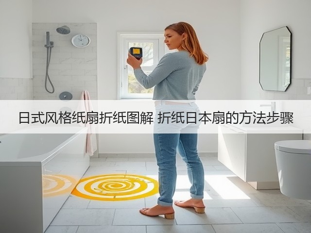 日式风格纸扇折纸图解 折纸日本扇的方法步骤(图3)