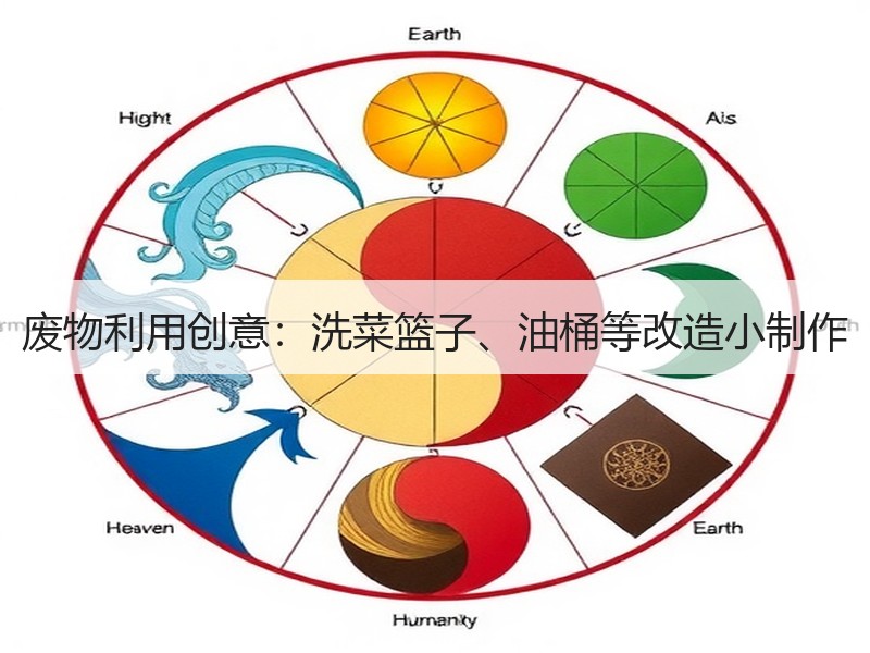 废物利用创意：洗菜篮子、油桶等改造小制作 - 诺云双维造物网