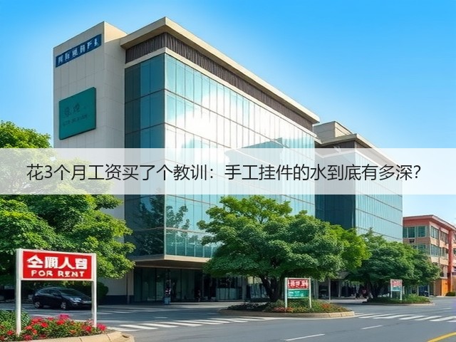花3个月工资买了个教训：手工挂件的水到底有多深？(图2)