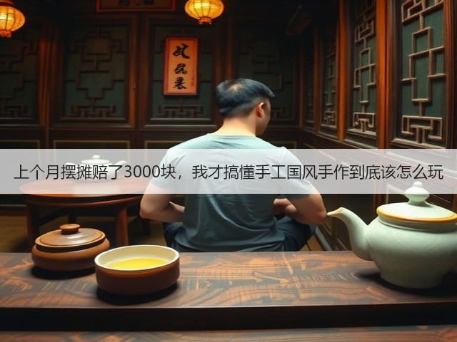 上个月摆摊赔了3000块，我才搞懂手工国风手作到底该怎么玩(图2)
