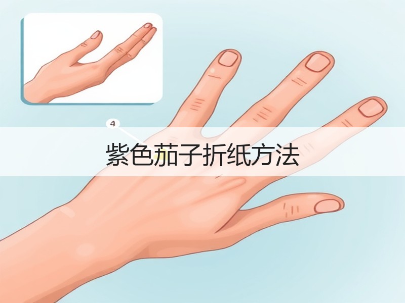 紫色茄子折纸方法 - 诺云双维造物网