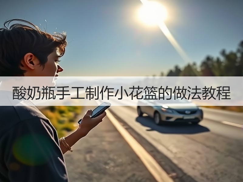 酸奶瓶手工制作小花篮的做法教程 - 诺云双维造物网
