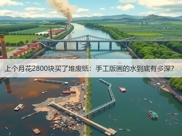 上个月花2800块买了堆废纸：手工版画的水到底有多深？(图1)