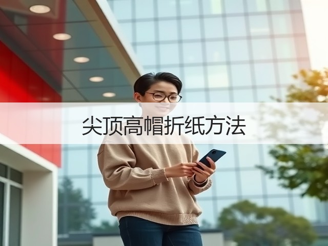 尖顶高帽折纸方法(图1)