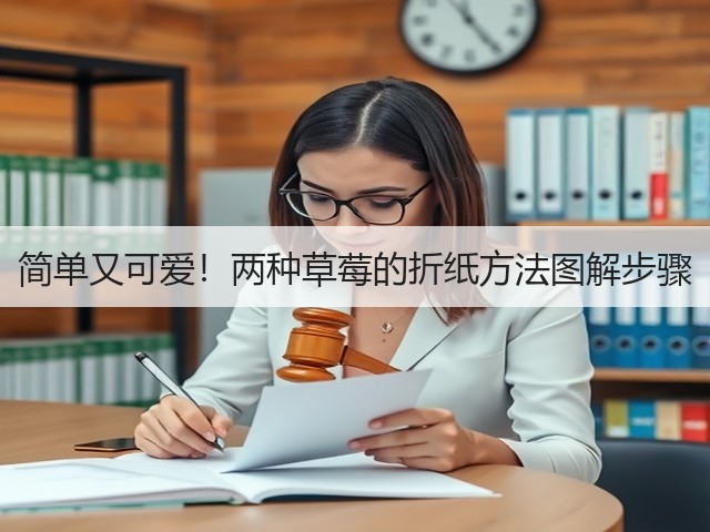 简单又可爱！两种草莓的折纸方法图解步骤(图2)