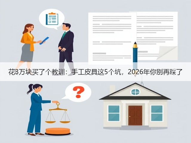 花3万块买了个教训：手工皮具这5个坑，2026年你别再踩了(图1)