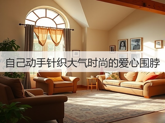 自己动手针织大气时尚的爱心围脖(图1) 自己动手针织大气时尚的爱心围脖(图1)