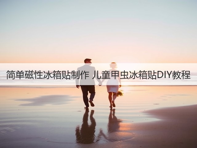 简单磁性冰箱贴制作 儿童甲虫冰箱贴DIY教程(图2)