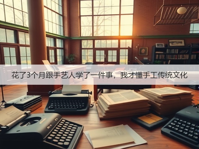 花了3个月跟手艺人学了一件事，我才懂手工传统文化(图1)