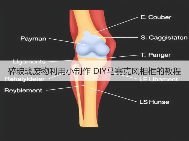 碎玻璃废物利用小制作 DIY马赛克风相框的教程(图2)