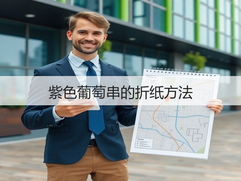 紫色葡萄串的折纸方法 - 诺云双维造物网