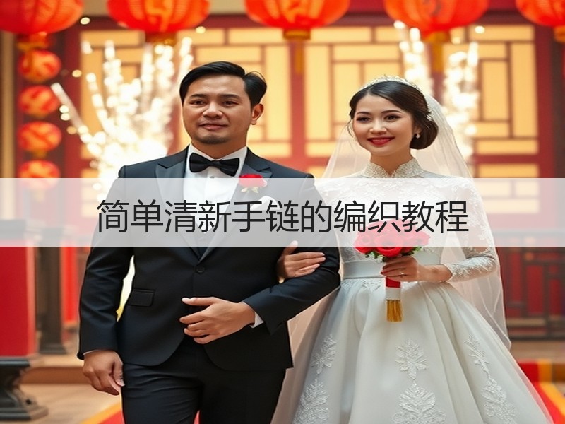 简单清新手链的编织教程 - 诺云双维造物网