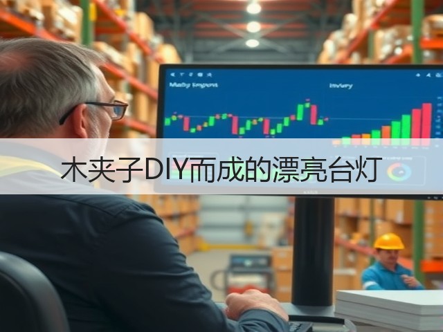 木夹子DIY而成的漂亮台灯(图2)