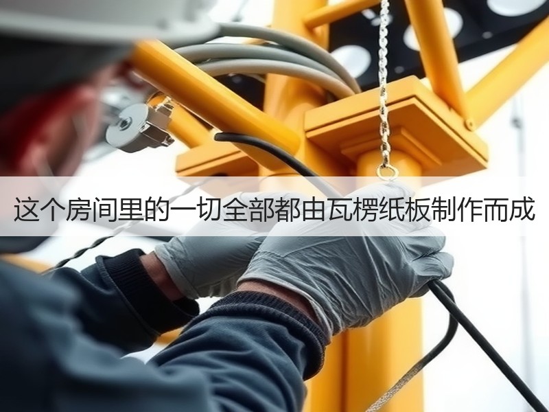 这个房间里的一切全部都由瓦楞纸板制作而成 - 诺云双维造物网
