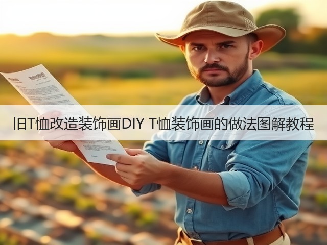 旧T恤改造装饰画DIY T恤装饰画的做法图解教程(图1)