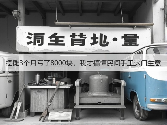 摆摊3个月亏了8000块，我才搞懂民间手工这门生意(图1)