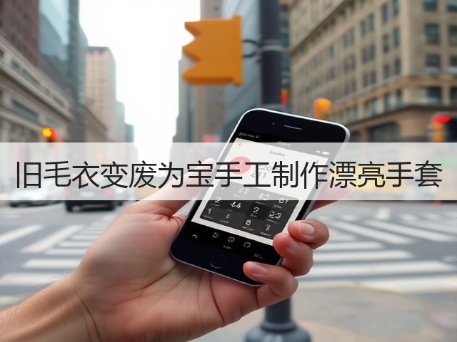 旧毛衣变废为宝手工制作漂亮手套(图2)