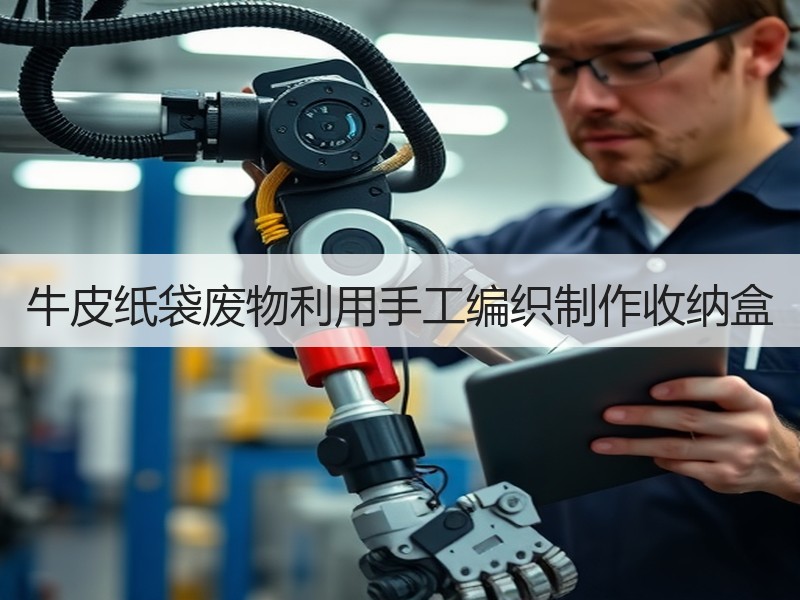 牛皮纸袋废物利用手工编织制作收纳盒 - 诺云双维造物网