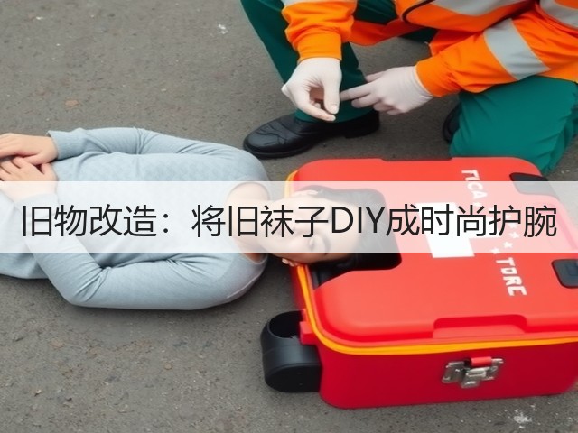 旧物改造：将旧袜子DIY成时尚护腕(图1)