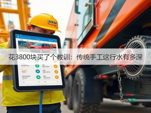 花3800块买了个教训：传统手工这行水有多深(图1)