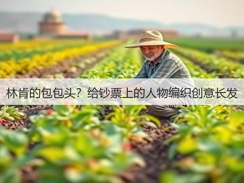 林肯的包包头？给钞票上的人物编织创意长发 - 诺云双维造物网