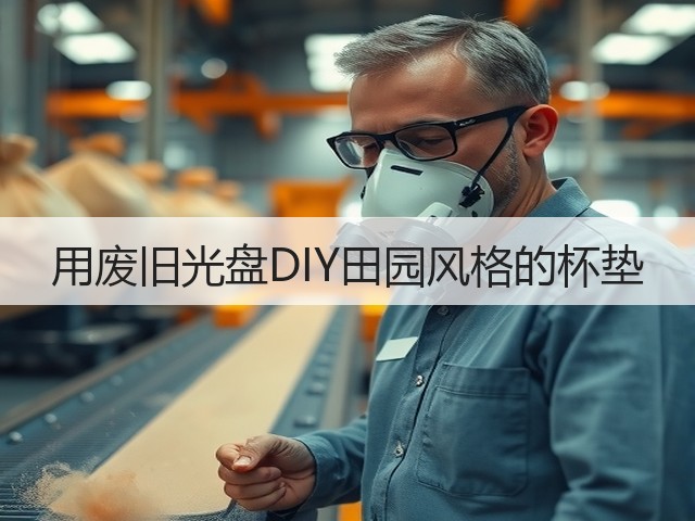 用废旧光盘DIY田园风格的杯垫(图3)