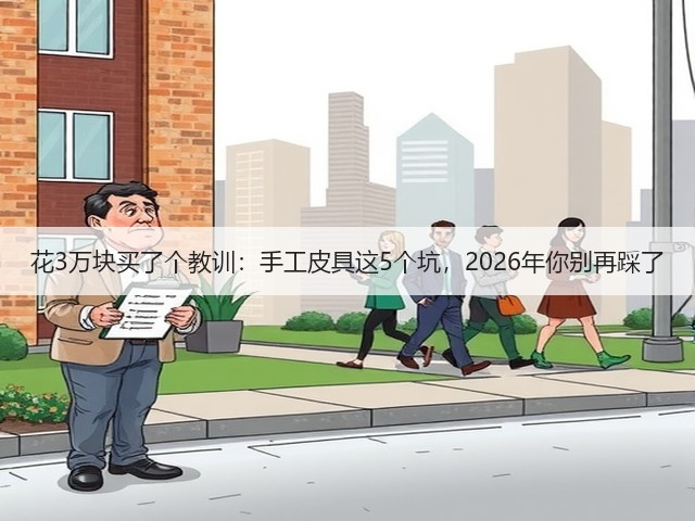 花3万块买了个教训：手工皮具这5个坑，2026年你别再踩了(图2)