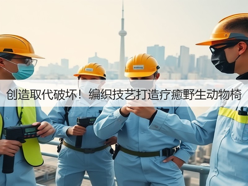 创造取代破坏！编织技艺打造疗癒野生动物椅 - 诺云双维造物网