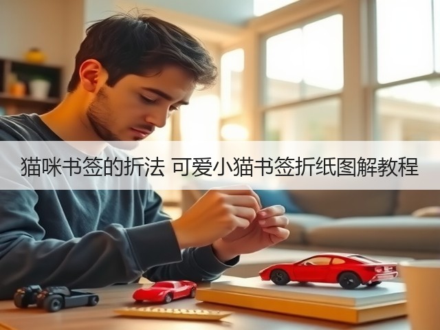 猫咪书签的折法 可爱小猫书签折纸图解教程(图1)
