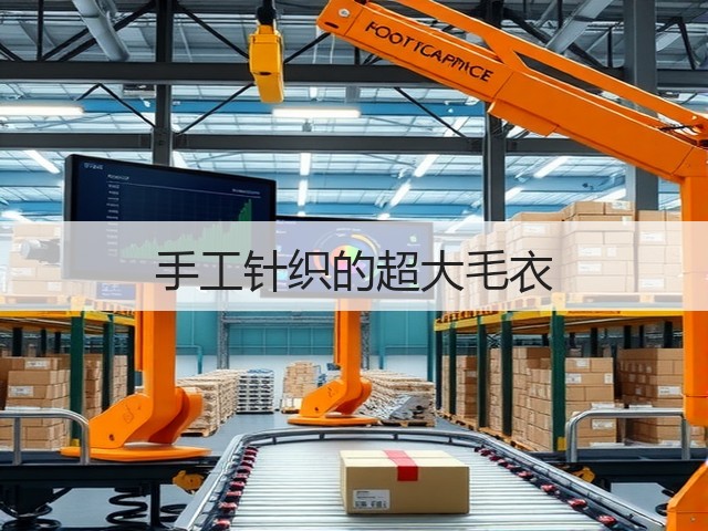 手工针织的超大毛衣(图1)