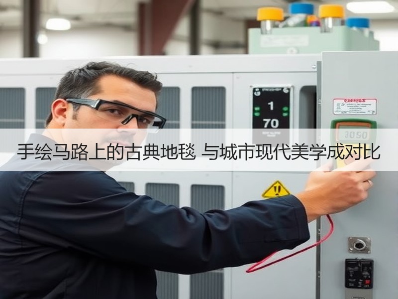 手绘马路上的古典地毯 与城市现代美学成对比 - 诺云双维造物网