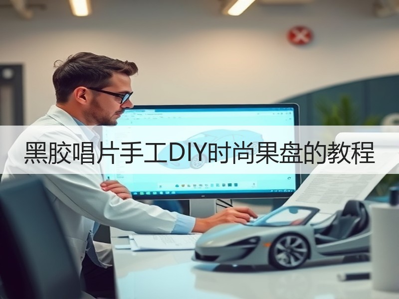 黑胶唱片手工DIY时尚果盘的教程 - 诺云双维造物网