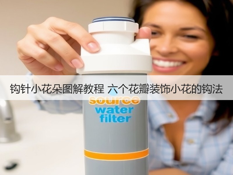 钩针小花朵图解教程 六个花瓣装饰小花的钩法 - 诺云双维造物网