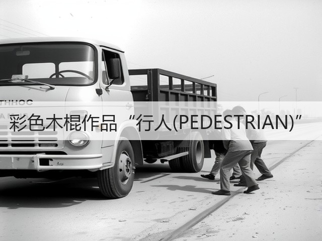 彩色木棍作品“行人(PEDESTRIAN)”(图3) 彩色木棍作品“行人(PEDESTRIAN)”(图3)
